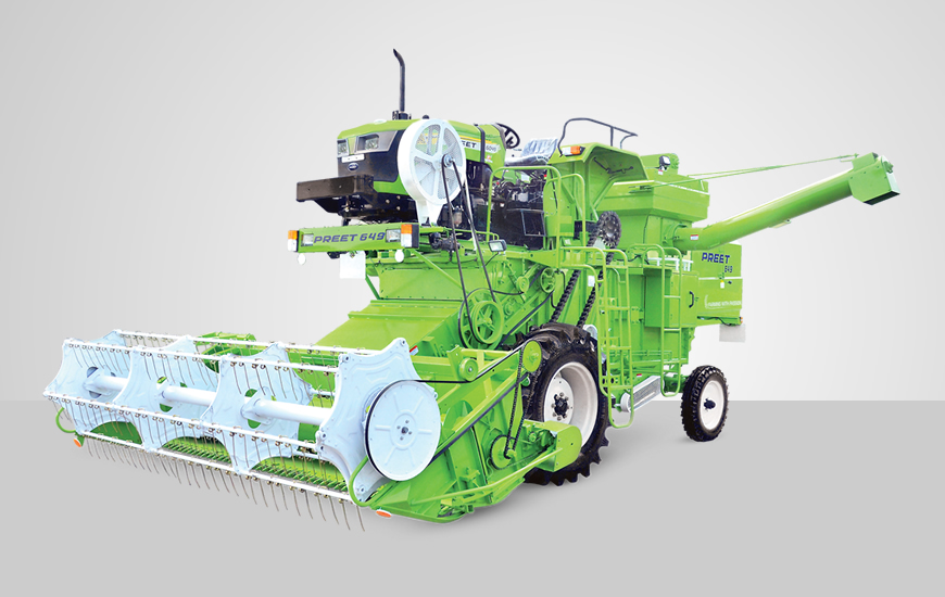 PREET 649 TMC Tractor Mounted combine Harvester Price* in India | Specifications