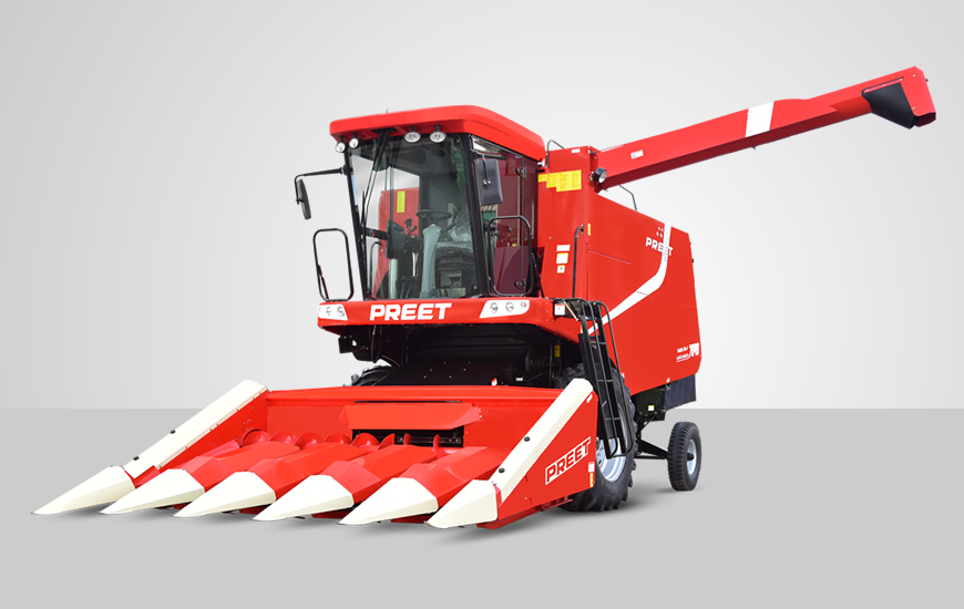 PREET 7049 with AC Cabin  Self Propelled Combine Harvester Price* in India | Specifications
