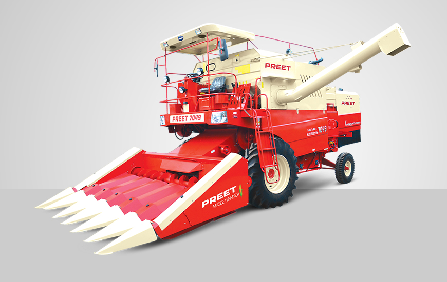 PREET 7049 MAIZE SPECIAL Self Propelled Combine Harvester Price* in India | Specifications