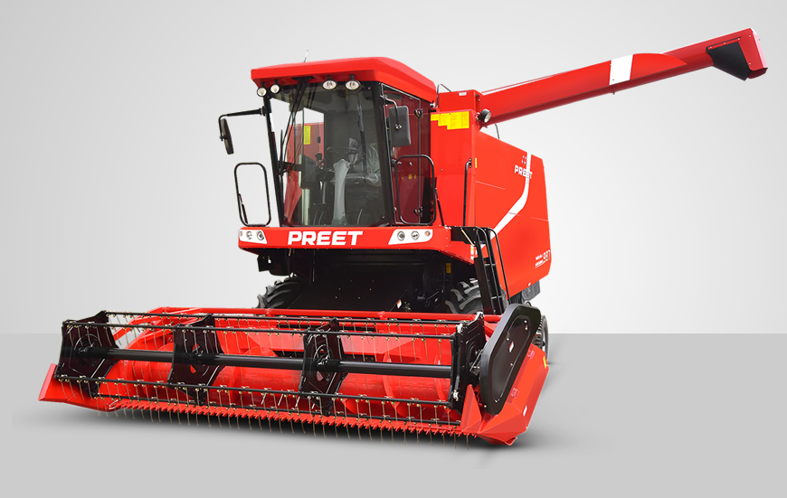 PREET 987 DELUXE AC CABIN Self Propelled Combine Harvester Price* in India | Specifications