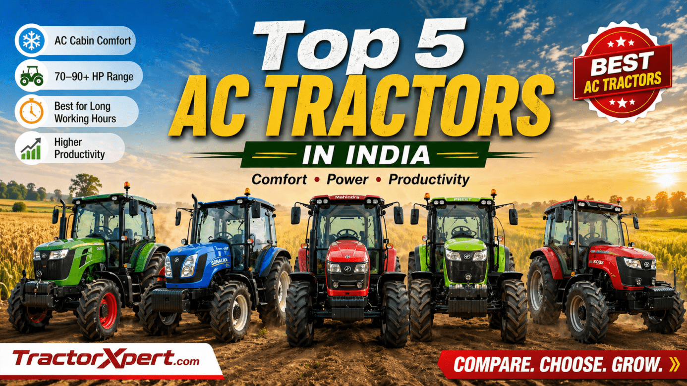 Top 5 AC Tractors in India – Comfort + Power for Modern Farming